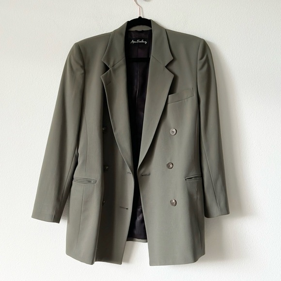 Vintage Wool Ann Freedberg Double Breast Blazer - Picture 3 of 15